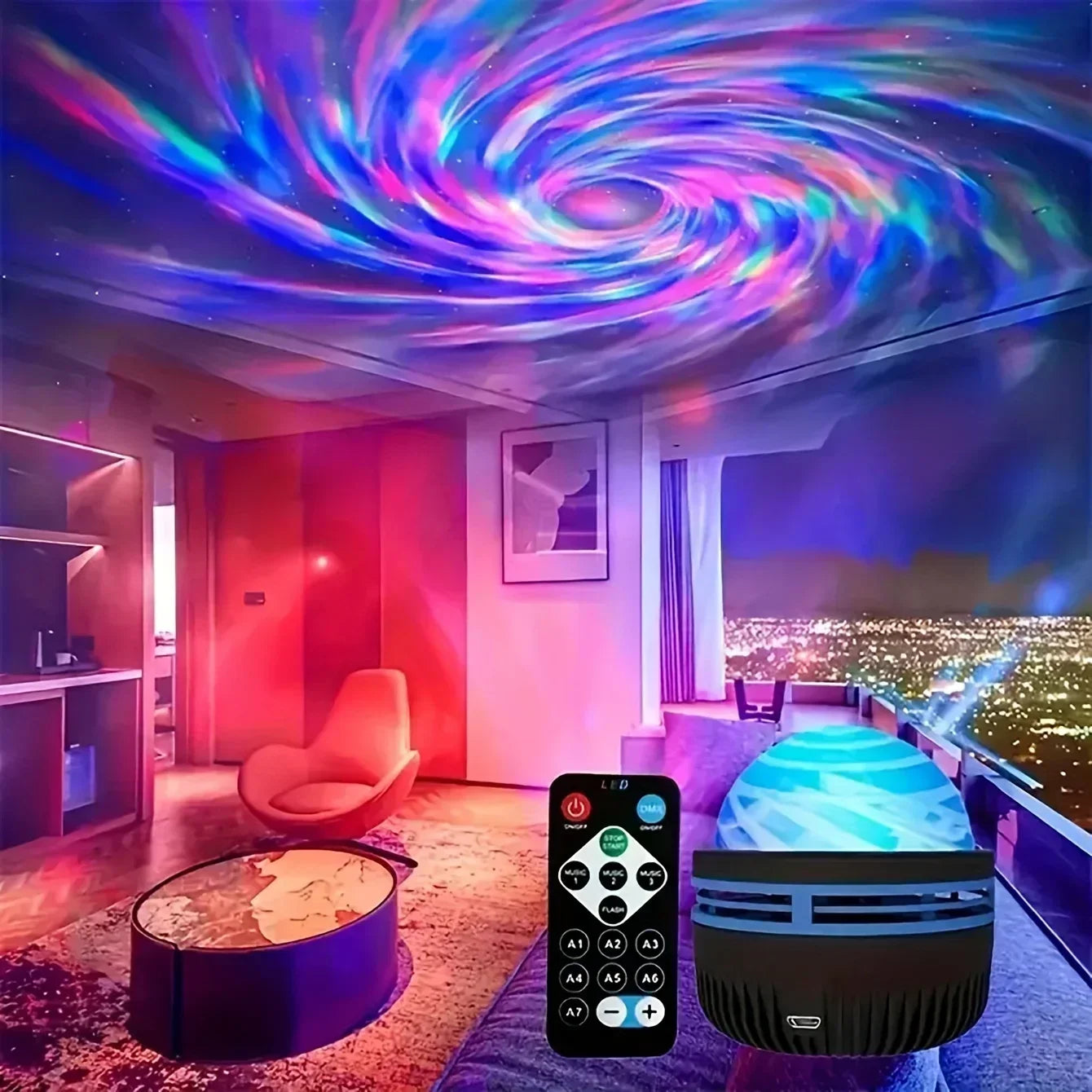 Projecteur Galaxie LED - Ambiance Cosmos pour ta chambre